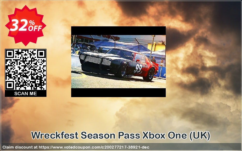 Wreckfest Season Pass Xbox One, UK  Coupon, discount Wreckfest Season Pass Xbox One (UK) Deal 2024 CDkeys. Promotion: Wreckfest Season Pass Xbox One (UK) Exclusive Sale offer 