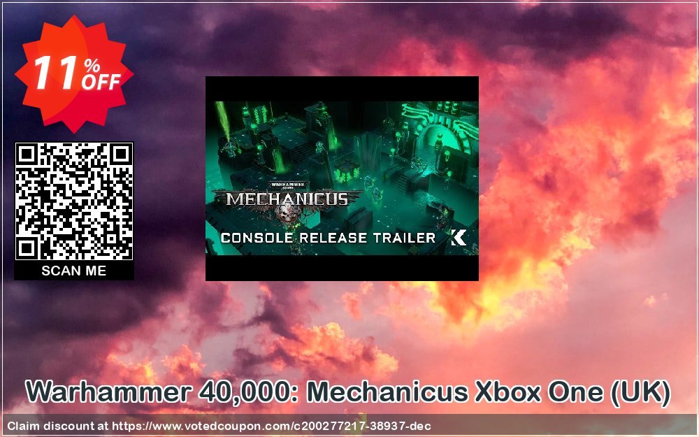 Warhammer 40,000: Mechanicus Xbox One, UK  Coupon Code Apr 2024, 11% OFF - VotedCoupon
