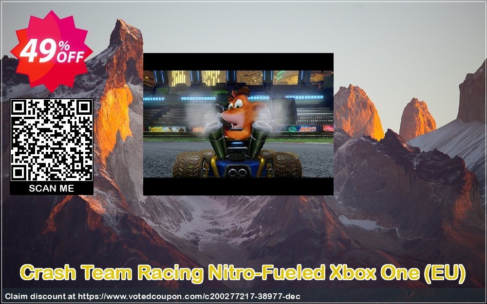 Crash Team Racing Nitro-Fueled Xbox One, EU  Coupon, discount Crash Team Racing Nitro-Fueled Xbox One (EU) Deal 2024 CDkeys. Promotion: Crash Team Racing Nitro-Fueled Xbox One (EU) Exclusive Sale offer 