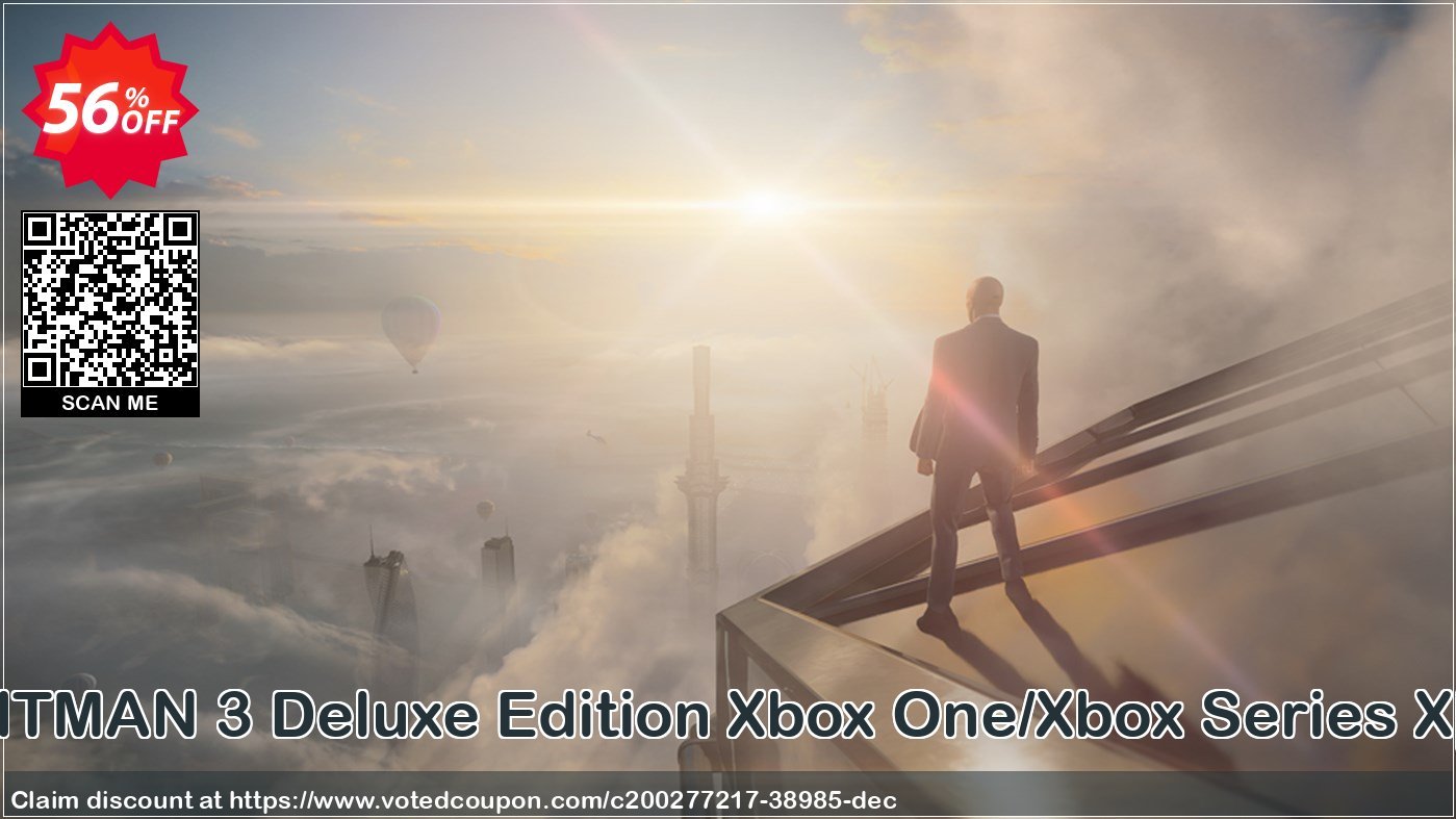 HITMAN 3 Deluxe Edition Xbox One/Xbox Series X|S Coupon, discount HITMAN 3 Deluxe Edition Xbox One/Xbox Series X|S Deal 2024 CDkeys. Promotion: HITMAN 3 Deluxe Edition Xbox One/Xbox Series X|S Exclusive Sale offer 