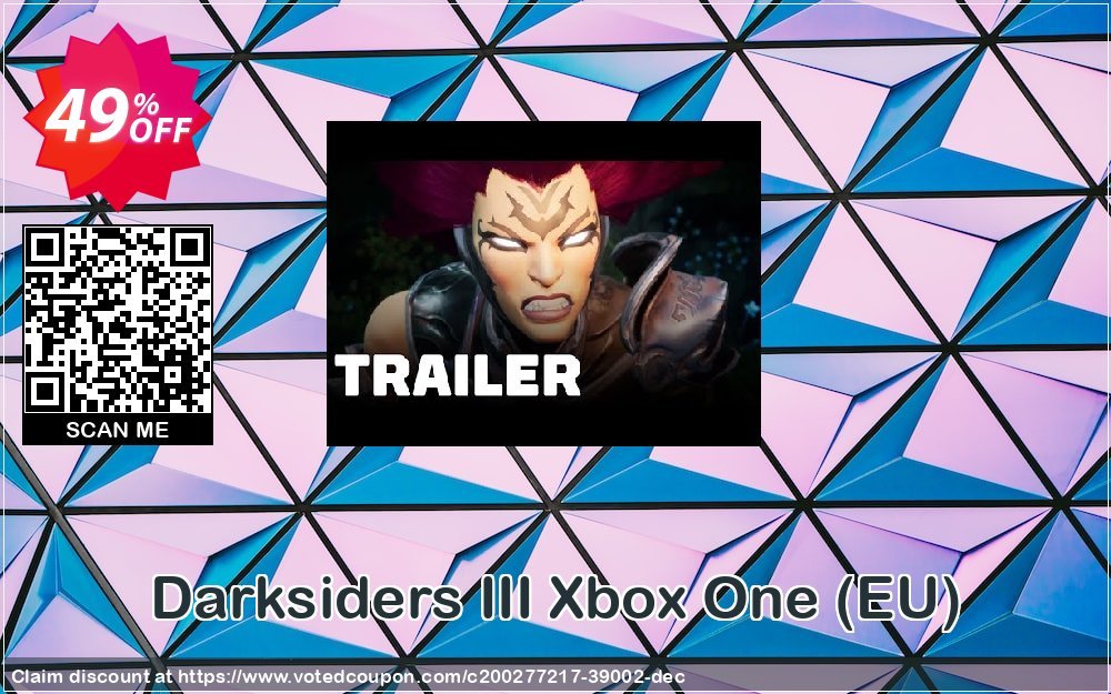 Darksiders III Xbox One, EU  Coupon Code Apr 2024, 49% OFF - VotedCoupon