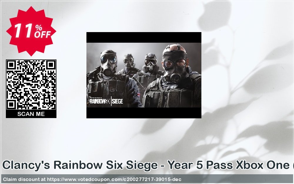 Tom Clancy&#039;s Rainbow Six Siege - Year 5 Pass Xbox One, UK  Coupon, discount Tom Clancy's Rainbow Six Siege - Year 5 Pass Xbox One (UK) Deal 2024 CDkeys. Promotion: Tom Clancy's Rainbow Six Siege - Year 5 Pass Xbox One (UK) Exclusive Sale offer 