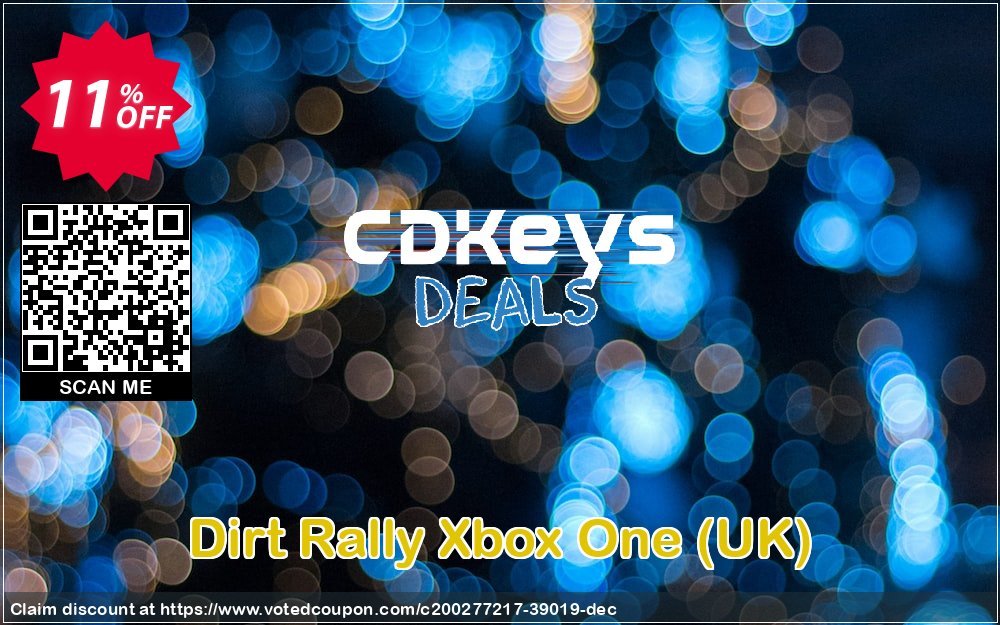 Dirt Rally Xbox One, UK  Coupon, discount Dirt Rally Xbox One (UK) Deal 2024 CDkeys. Promotion: Dirt Rally Xbox One (UK) Exclusive Sale offer 