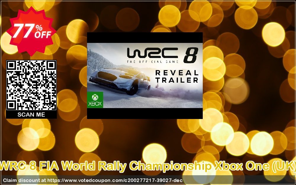WRC 8 FIA World Rally Championship Xbox One, UK  Coupon, discount WRC 8 FIA World Rally Championship Xbox One (UK) Deal 2024 CDkeys. Promotion: WRC 8 FIA World Rally Championship Xbox One (UK) Exclusive Sale offer 