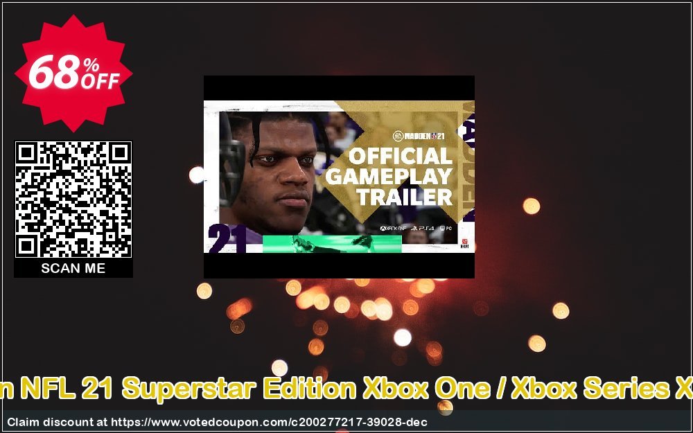 Madden NFL 21 Superstar Edition Xbox One / Xbox Series X|S, UK  Coupon, discount Madden NFL 21 Superstar Edition Xbox One / Xbox Series X|S (UK) Deal 2024 CDkeys. Promotion: Madden NFL 21 Superstar Edition Xbox One / Xbox Series X|S (UK) Exclusive Sale offer 