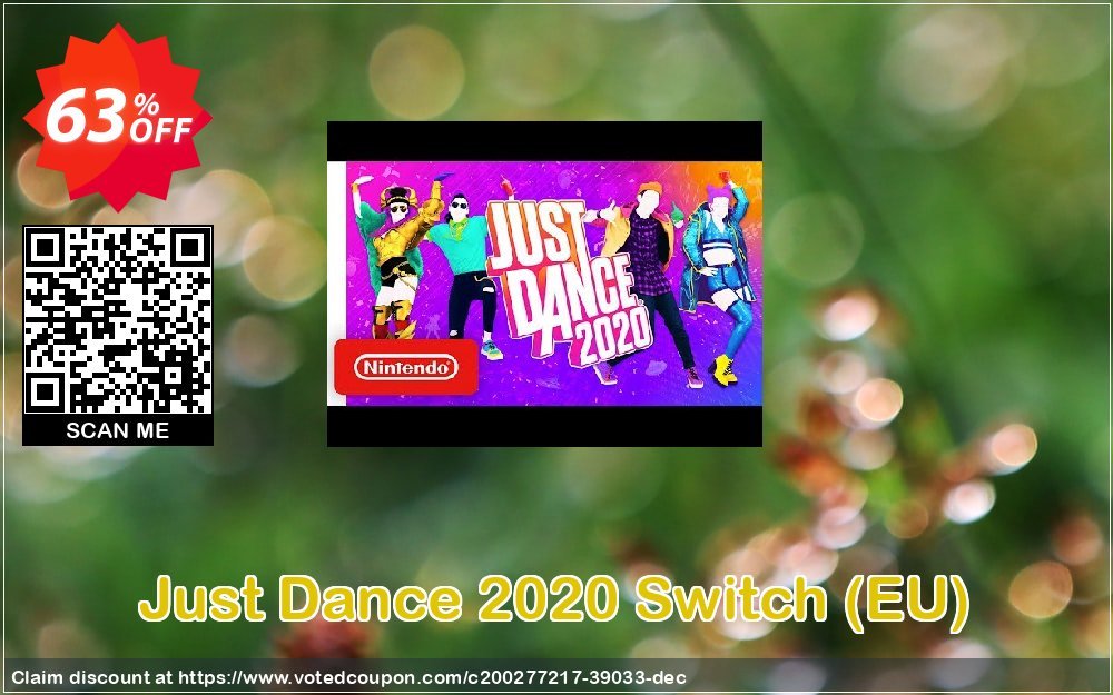 Just Dance 2020 Switch, EU  Coupon, discount Just Dance 2024 Switch (EU) Deal 2024 CDkeys. Promotion: Just Dance 2020 Switch (EU) Exclusive Sale offer 