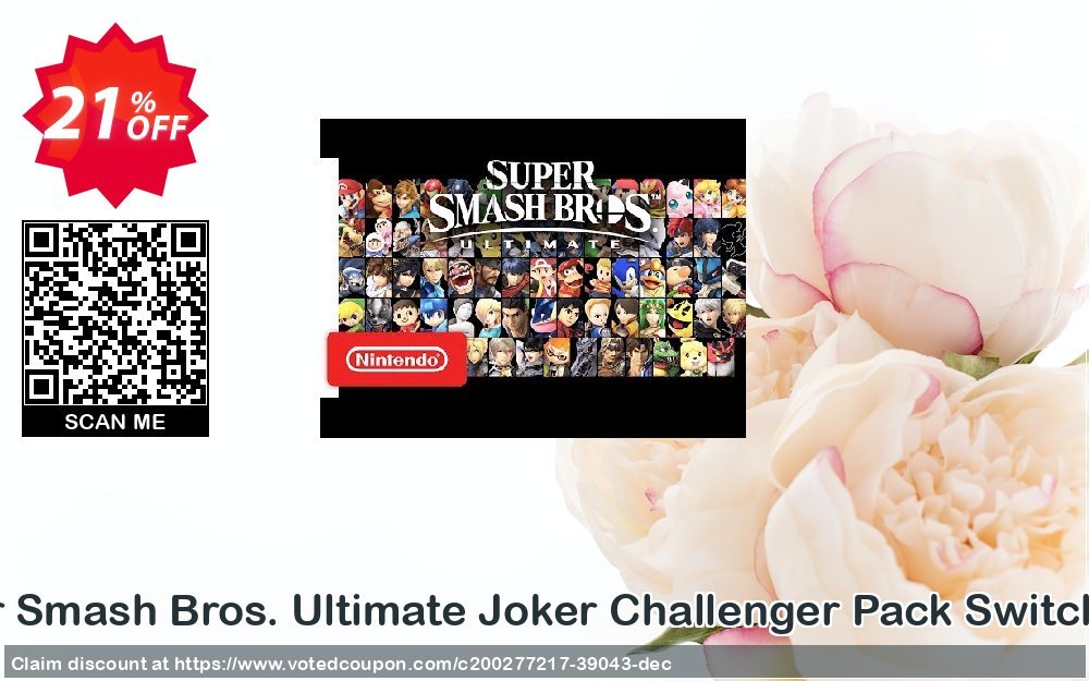 Super Smash Bros. Ultimate Joker Challenger Pack Switch, EU  Coupon, discount Super Smash Bros. Ultimate Joker Challenger Pack Switch (EU) Deal 2024 CDkeys. Promotion: Super Smash Bros. Ultimate Joker Challenger Pack Switch (EU) Exclusive Sale offer 