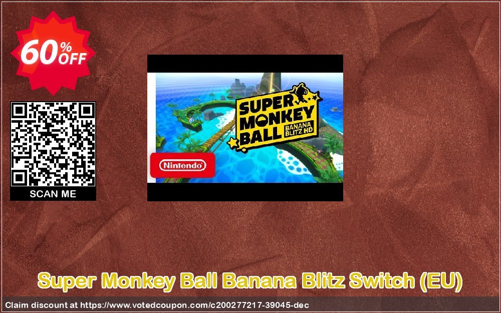 Super Monkey Ball Banana Blitz Switch, EU  Coupon, discount Super Monkey Ball Banana Blitz Switch (EU) Deal 2024 CDkeys. Promotion: Super Monkey Ball Banana Blitz Switch (EU) Exclusive Sale offer 