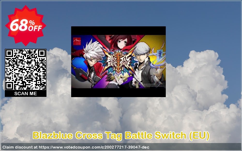 Blazblue Cross Tag Battle Switch, EU  Coupon, discount Blazblue Cross Tag Battle Switch (EU) Deal 2024 CDkeys. Promotion: Blazblue Cross Tag Battle Switch (EU) Exclusive Sale offer 