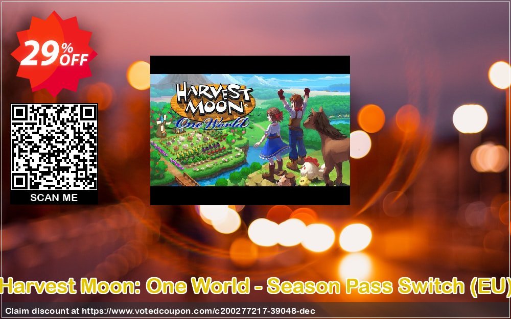 Harvest Moon: One World - Season Pass Switch, EU  Coupon, discount Harvest Moon: One World - Season Pass Switch (EU) Deal 2024 CDkeys. Promotion: Harvest Moon: One World - Season Pass Switch (EU) Exclusive Sale offer 