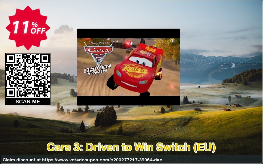Cars 3: Driven to Win Switch, EU  Coupon, discount Cars 3: Driven to Win Switch (EU) Deal 2024 CDkeys. Promotion: Cars 3: Driven to Win Switch (EU) Exclusive Sale offer 