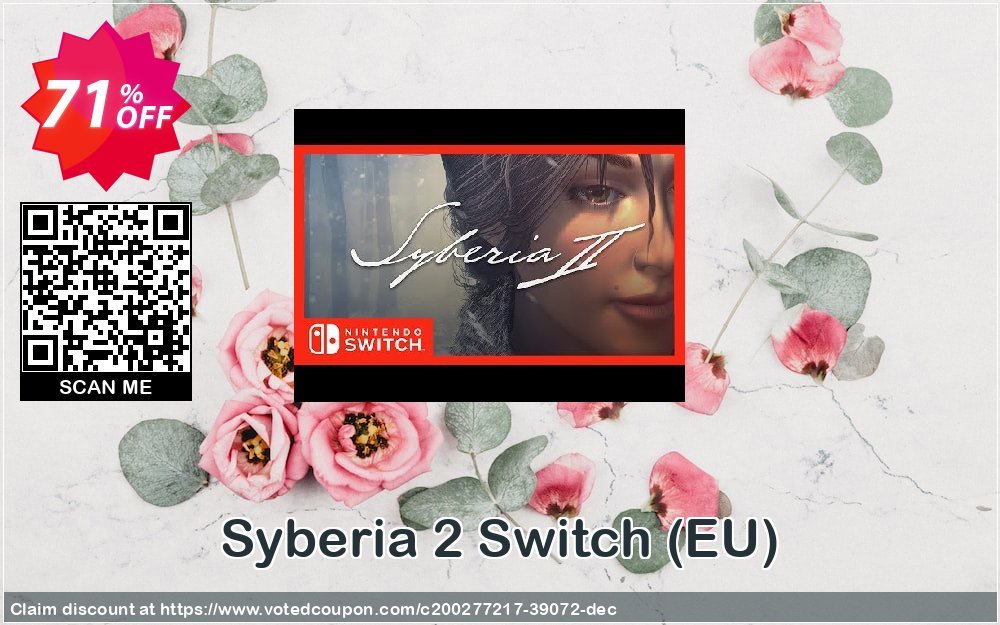 Syberia 2 Switch, EU  Coupon, discount Syberia 2 Switch (EU) Deal 2024 CDkeys. Promotion: Syberia 2 Switch (EU) Exclusive Sale offer 
