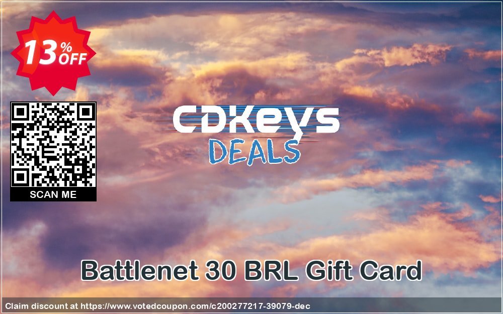 Battlenet 30 BRL Gift Card Coupon, discount Battlenet 30 BRL Gift Card Deal 2024 CDkeys. Promotion: Battlenet 30 BRL Gift Card Exclusive Sale offer 