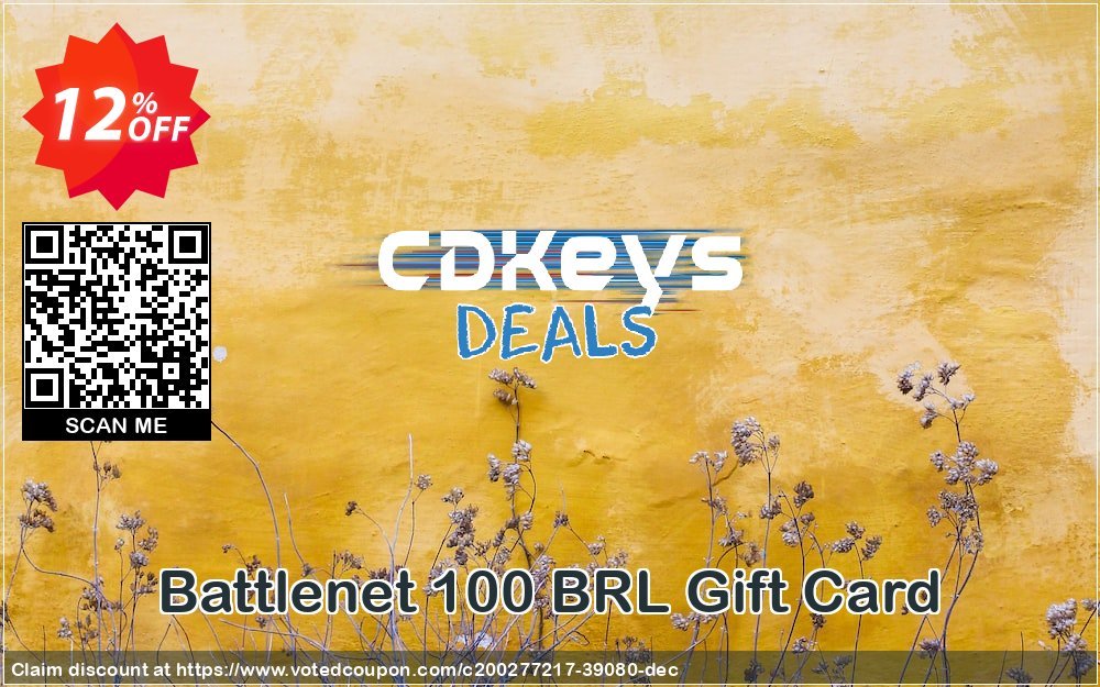 Battlenet 100 BRL Gift Card Coupon Code Apr 2024, 12% OFF - VotedCoupon