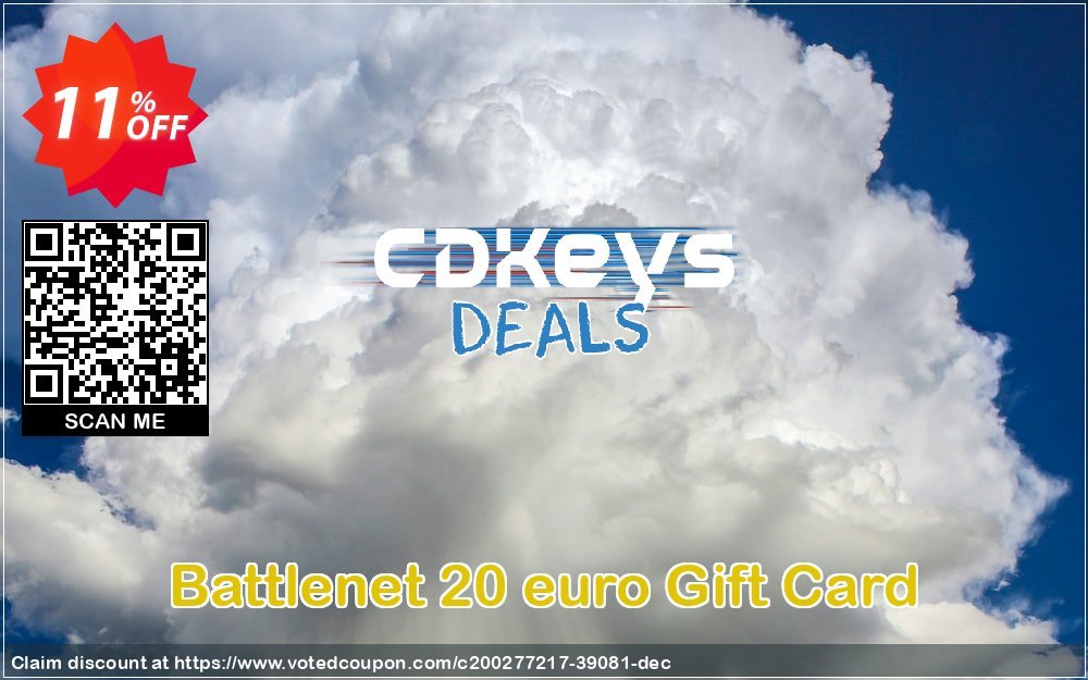 Battlenet 20 euro Gift Card Coupon, discount Battlenet 20 euro Gift Card Deal 2024 CDkeys. Promotion: Battlenet 20 euro Gift Card Exclusive Sale offer 