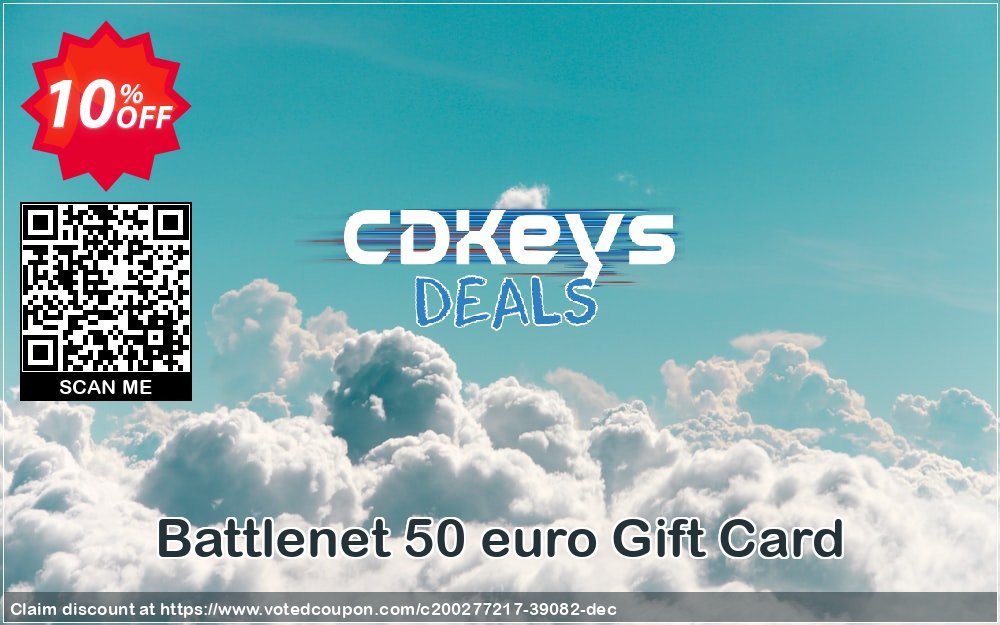 Battlenet 50 euro Gift Card Coupon Code Apr 2024, 10% OFF - VotedCoupon