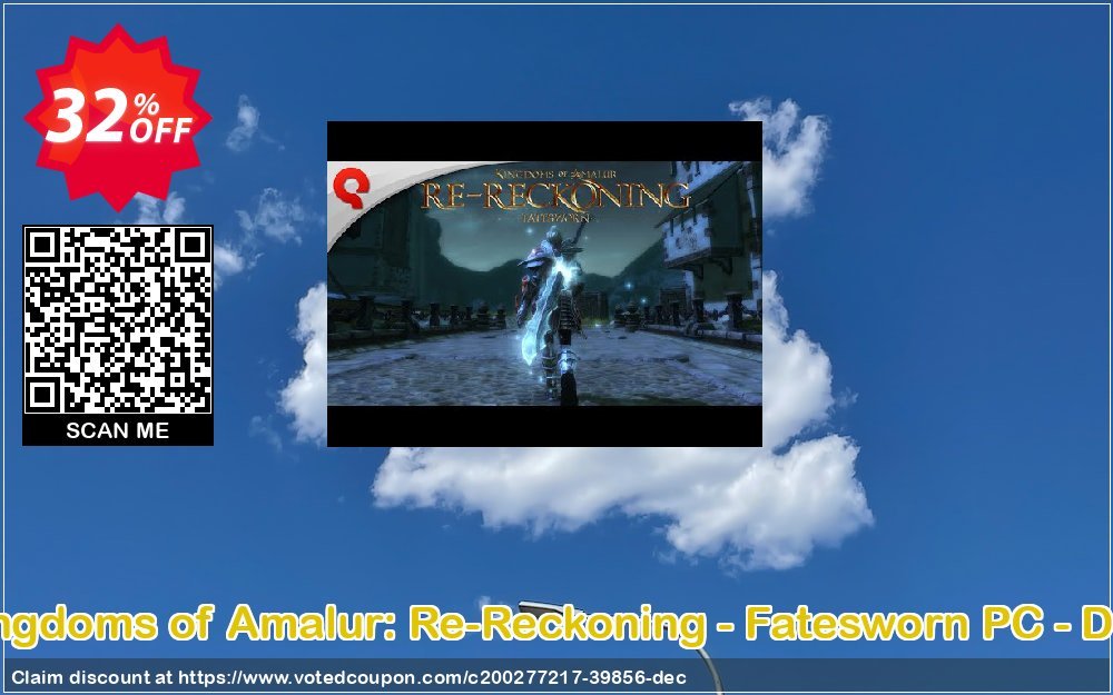 Kingdoms of Amalur: Re-Reckoning - Fatesworn PC - DLC Coupon, discount Kingdoms of Amalur: Re-Reckoning - Fatesworn PC - DLC Deal 2024 CDkeys. Promotion: Kingdoms of Amalur: Re-Reckoning - Fatesworn PC - DLC Exclusive Sale offer 