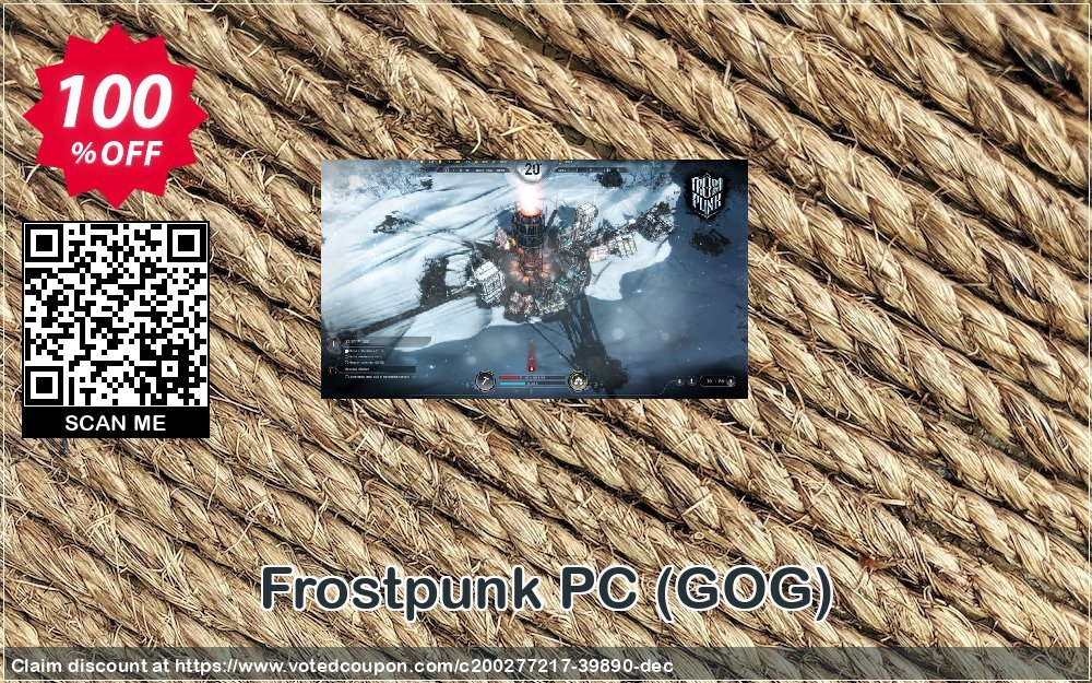 Frostpunk PC, GOG  Coupon, discount Frostpunk PC (GOG) Deal 2024 CDkeys. Promotion: Frostpunk PC (GOG) Exclusive Sale offer 
