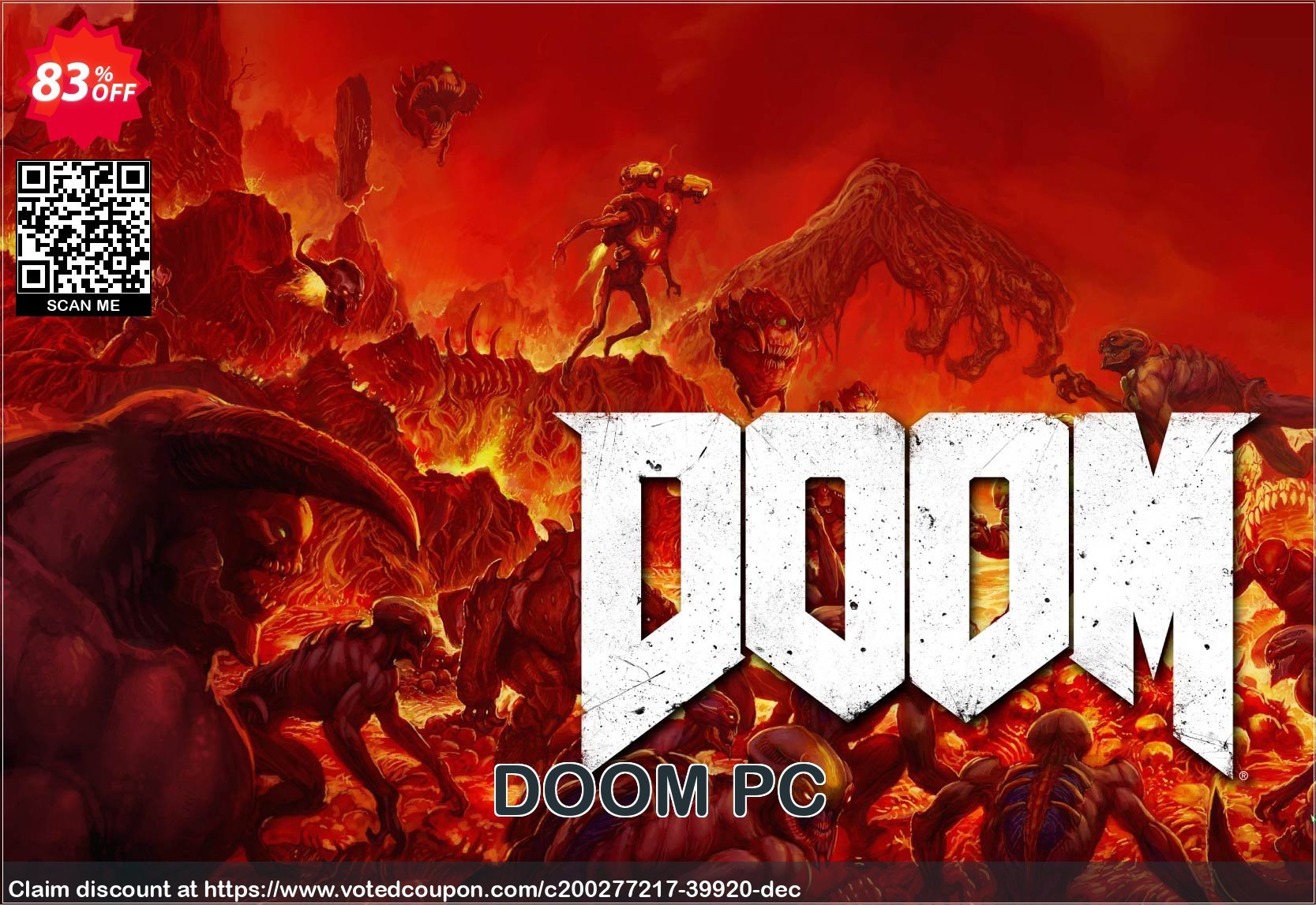 DOOM PC Coupon, discount DOOM PC Deal 2024 CDkeys. Promotion: DOOM PC Exclusive Sale offer 