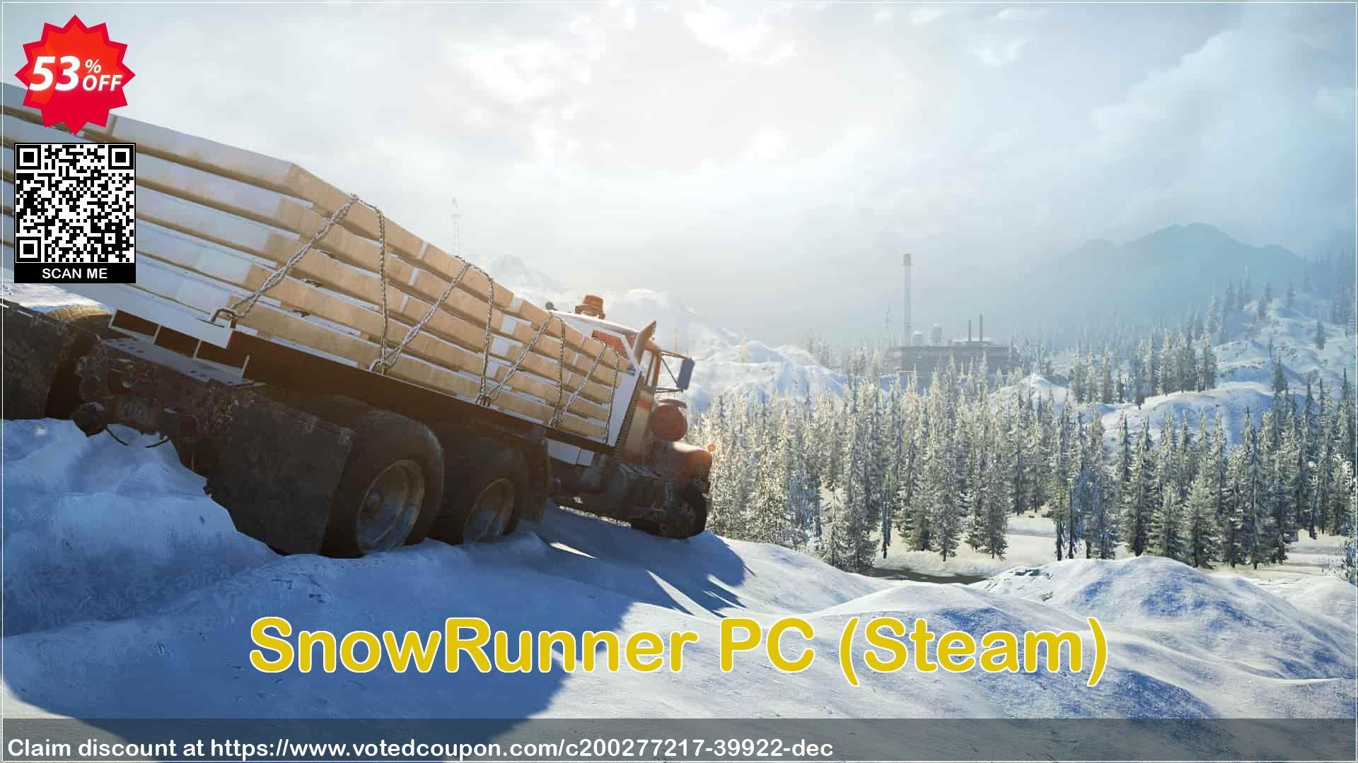 SnowRunner PC, Steam  Coupon, discount SnowRunner PC (Steam) Deal 2024 CDkeys. Promotion: SnowRunner PC (Steam) Exclusive Sale offer 