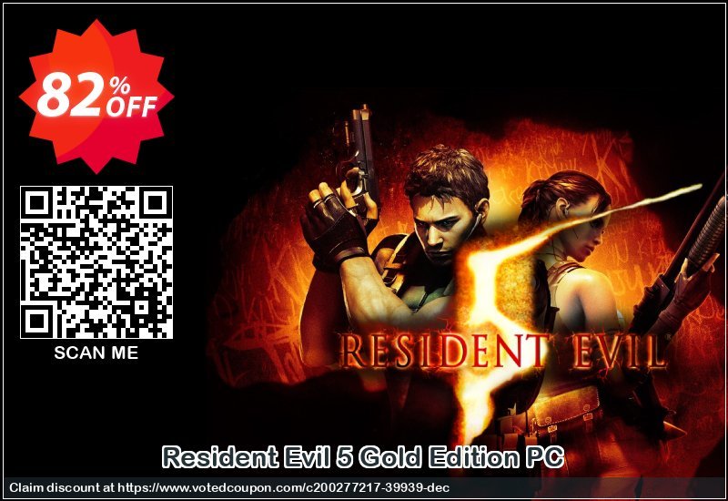 Resident Evil 5 Gold Edition PC Coupon, discount Resident Evil 5 Gold Edition PC Deal 2024 CDkeys. Promotion: Resident Evil 5 Gold Edition PC Exclusive Sale offer 