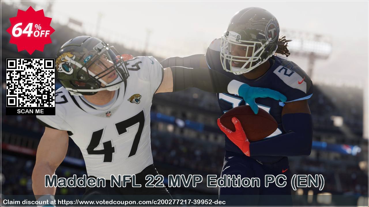 Madden NFL 22 MVP Edition PC, EN  Coupon, discount Madden NFL 22 MVP Edition PC (EN) Deal 2024 CDkeys. Promotion: Madden NFL 22 MVP Edition PC (EN) Exclusive Sale offer 