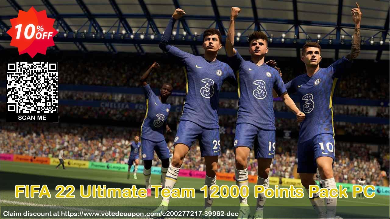 FIFA 22 Ultimate Team 12000 Points Pack PC Coupon, discount FIFA 22 Ultimate Team 12000 Points Pack PC Deal 2024 CDkeys. Promotion: FIFA 22 Ultimate Team 12000 Points Pack PC Exclusive Sale offer 