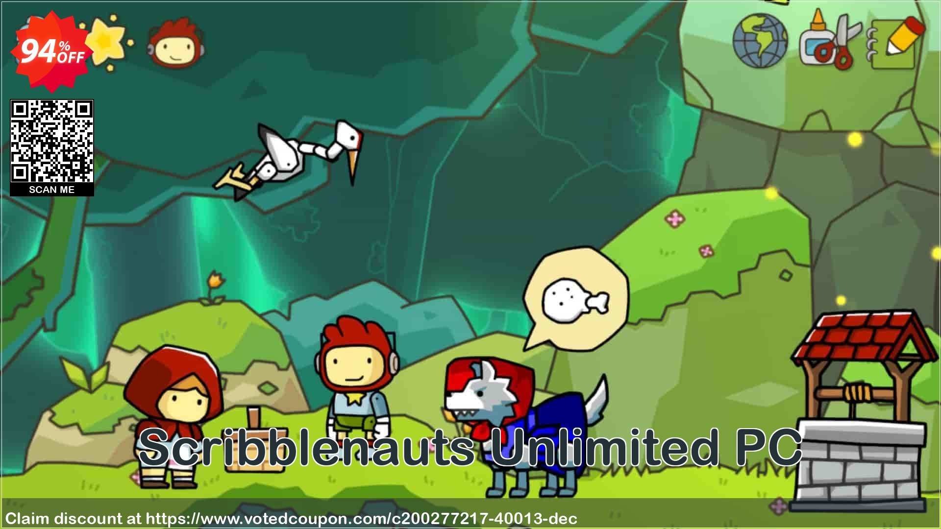 Scribblenauts Unlimited PC Coupon Code Apr 2024, 94% OFF - VotedCoupon