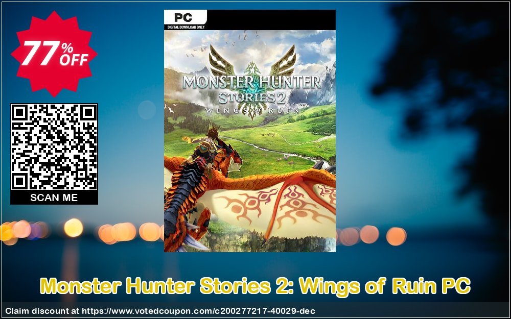 Monster Hunter Stories 2: Wings of Ruin PC Coupon, discount Monster Hunter Stories 2: Wings of Ruin PC Deal 2024 CDkeys. Promotion: Monster Hunter Stories 2: Wings of Ruin PC Exclusive Sale offer 