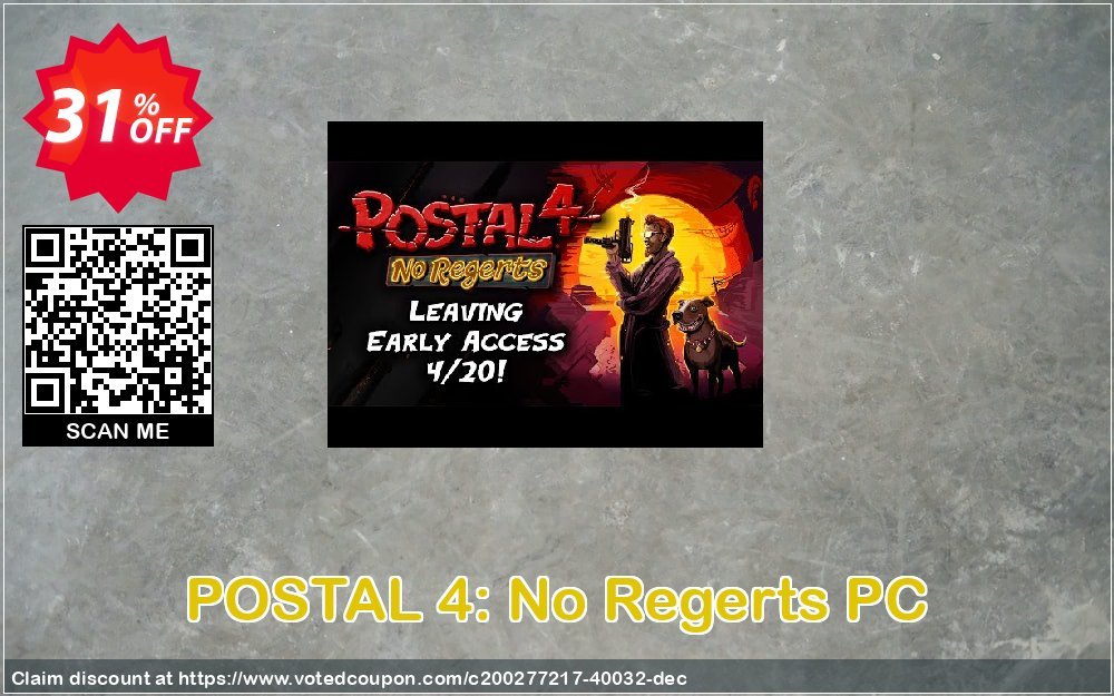 POSTAL 4: No Regerts PC Coupon, discount POSTAL 4: No Regerts PC Deal 2024 CDkeys. Promotion: POSTAL 4: No Regerts PC Exclusive Sale offer 