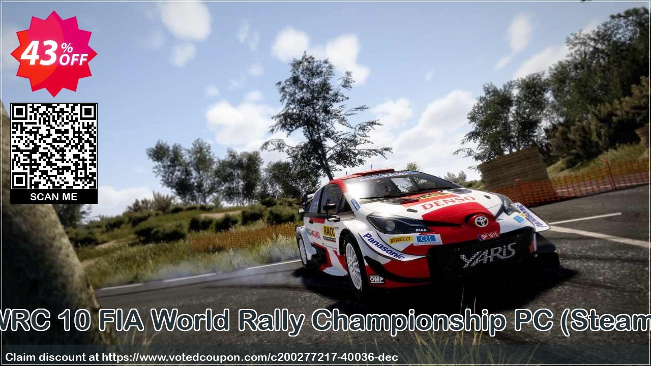WRC 10 FIA World Rally Championship PC, Steam  Coupon Code May 2024, 43% OFF - VotedCoupon
