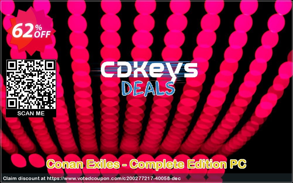 Conan Exiles - Complete Edition PC Coupon, discount Conan Exiles - Complete Edition PC Deal 2024 CDkeys. Promotion: Conan Exiles - Complete Edition PC Exclusive Sale offer 