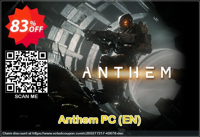 Anthem PC, EN  Coupon, discount Anthem PC (EN) Deal 2024 CDkeys. Promotion: Anthem PC (EN) Exclusive Sale offer 