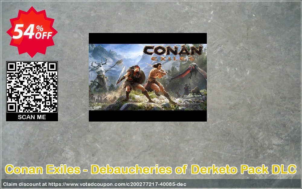 Conan Exiles - Debaucheries of Derketo Pack DLC Coupon, discount Conan Exiles - Debaucheries of Derketo Pack DLC Deal 2024 CDkeys. Promotion: Conan Exiles - Debaucheries of Derketo Pack DLC Exclusive Sale offer 