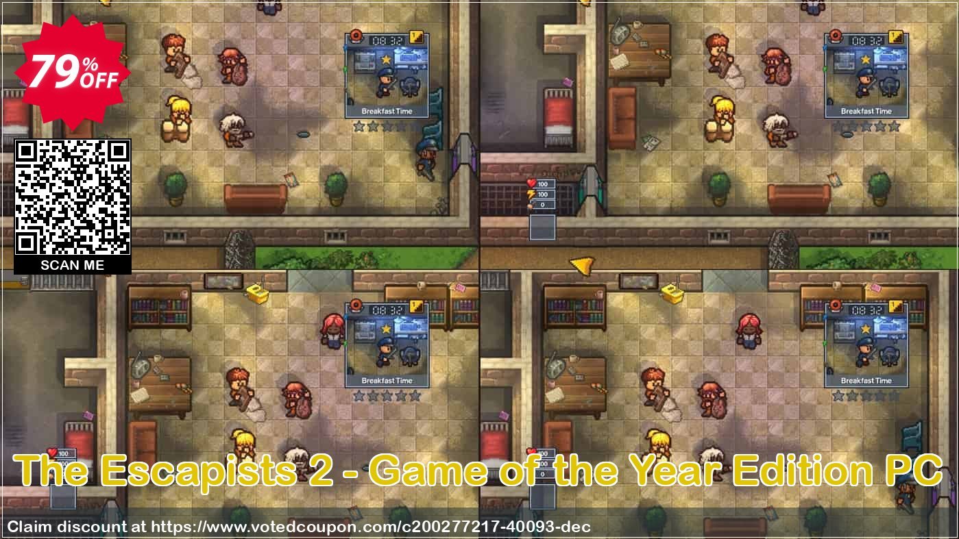 The Escapists 2 - Game of the Year Edition PC Coupon Code May 2024, 79% OFF - VotedCoupon