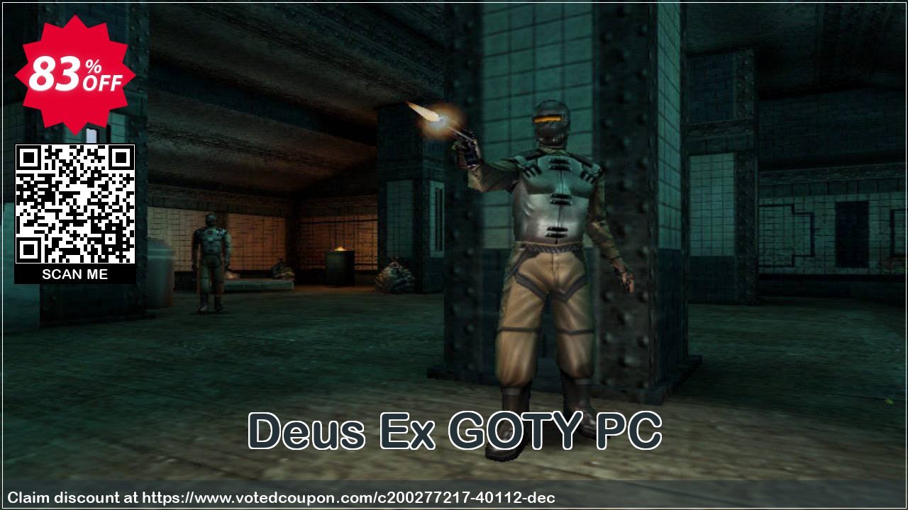 Deus Ex GOTY PC Coupon, discount Deus Ex GOTY PC Deal 2024 CDkeys. Promotion: Deus Ex GOTY PC Exclusive Sale offer 