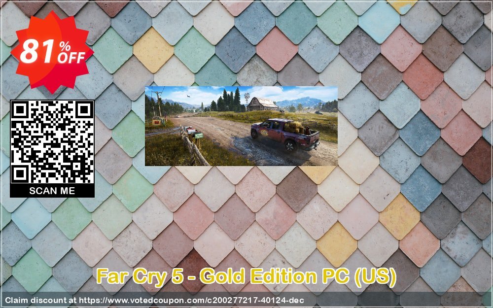 Far Cry 5 - Gold Edition PC, US  Coupon, discount Far Cry 5 - Gold Edition PC (US) Deal 2024 CDkeys. Promotion: Far Cry 5 - Gold Edition PC (US) Exclusive Sale offer 