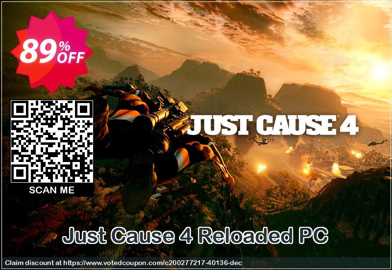 Just Cause 4 Reloaded PC Coupon Code May 2024, 89% OFF - VotedCoupon