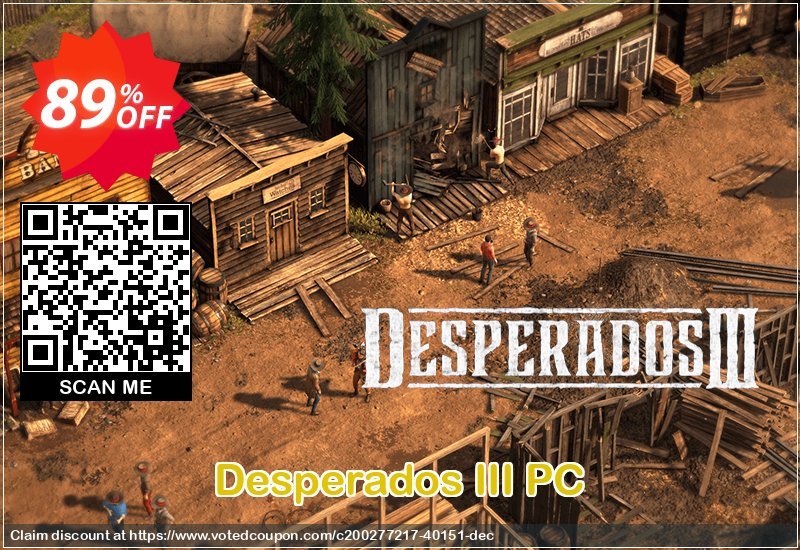 Desperados III PC Coupon, discount Desperados III PC Deal 2024 CDkeys. Promotion: Desperados III PC Exclusive Sale offer 