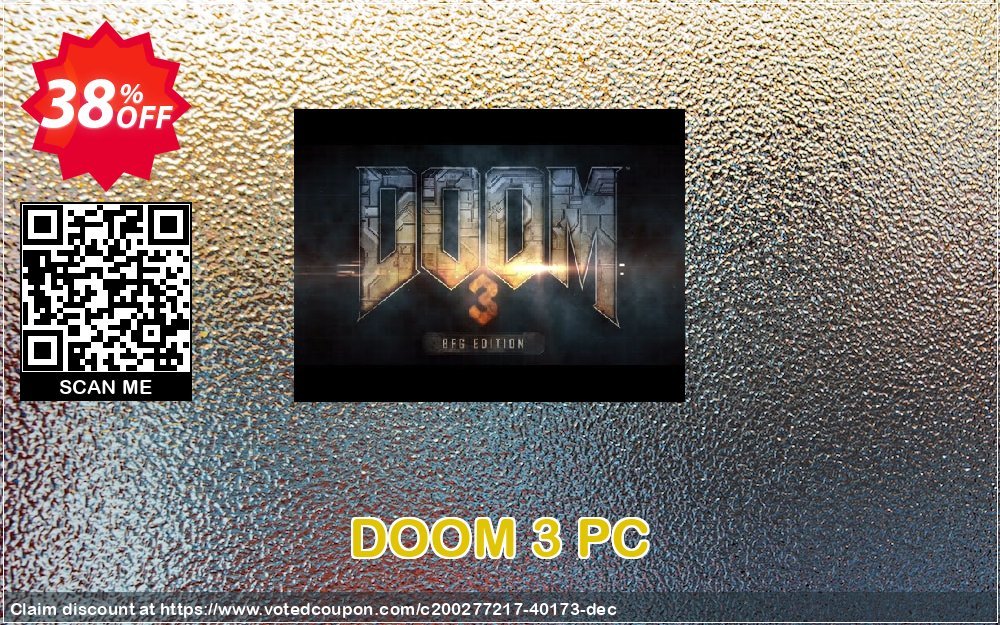 DOOM 3 PC Coupon, discount DOOM 3 PC Deal 2024 CDkeys. Promotion: DOOM 3 PC Exclusive Sale offer 