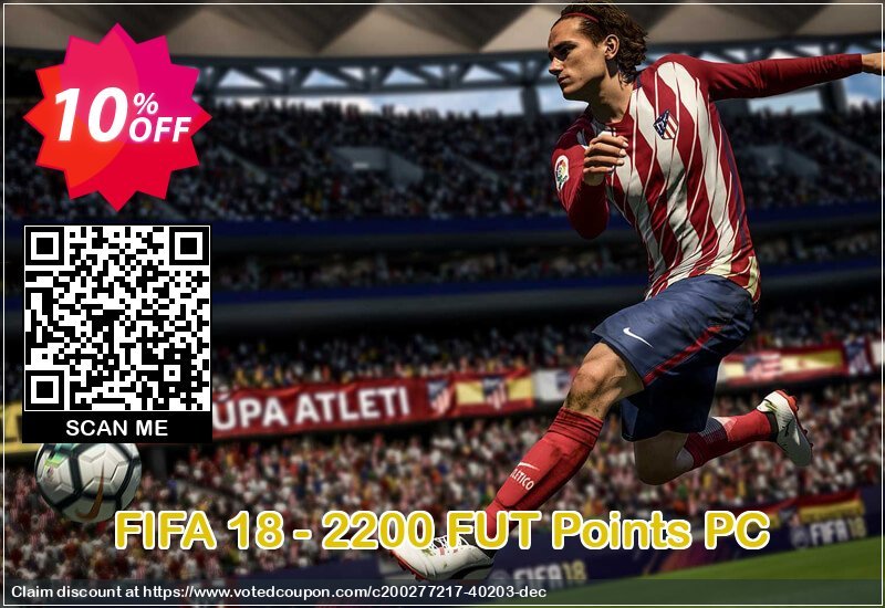 FIFA 18 - 2200 FUT Points PC Coupon Code May 2024, 10% OFF - VotedCoupon