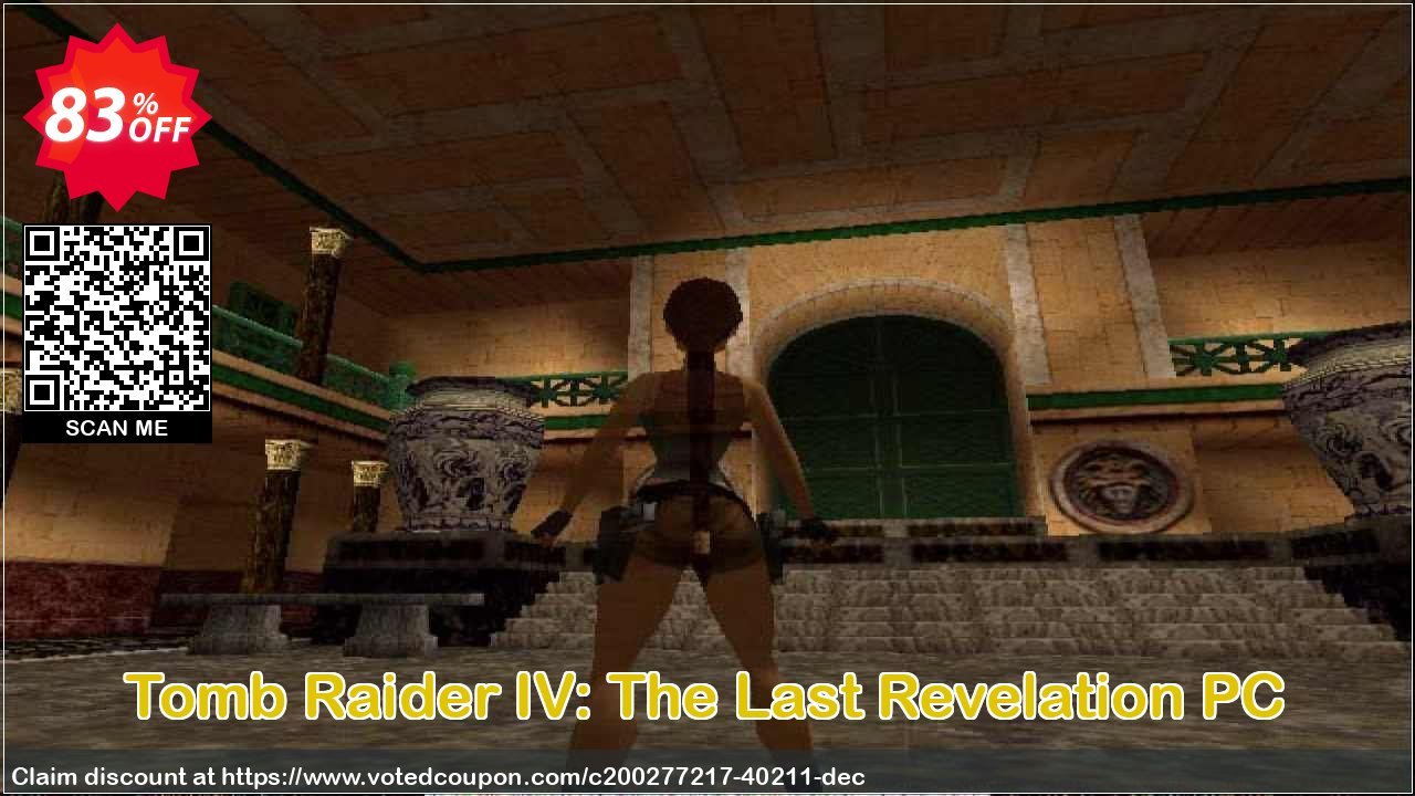 Tomb Raider IV: The Last Revelation PC Coupon, discount Tomb Raider IV: The Last Revelation PC Deal 2024 CDkeys. Promotion: Tomb Raider IV: The Last Revelation PC Exclusive Sale offer 