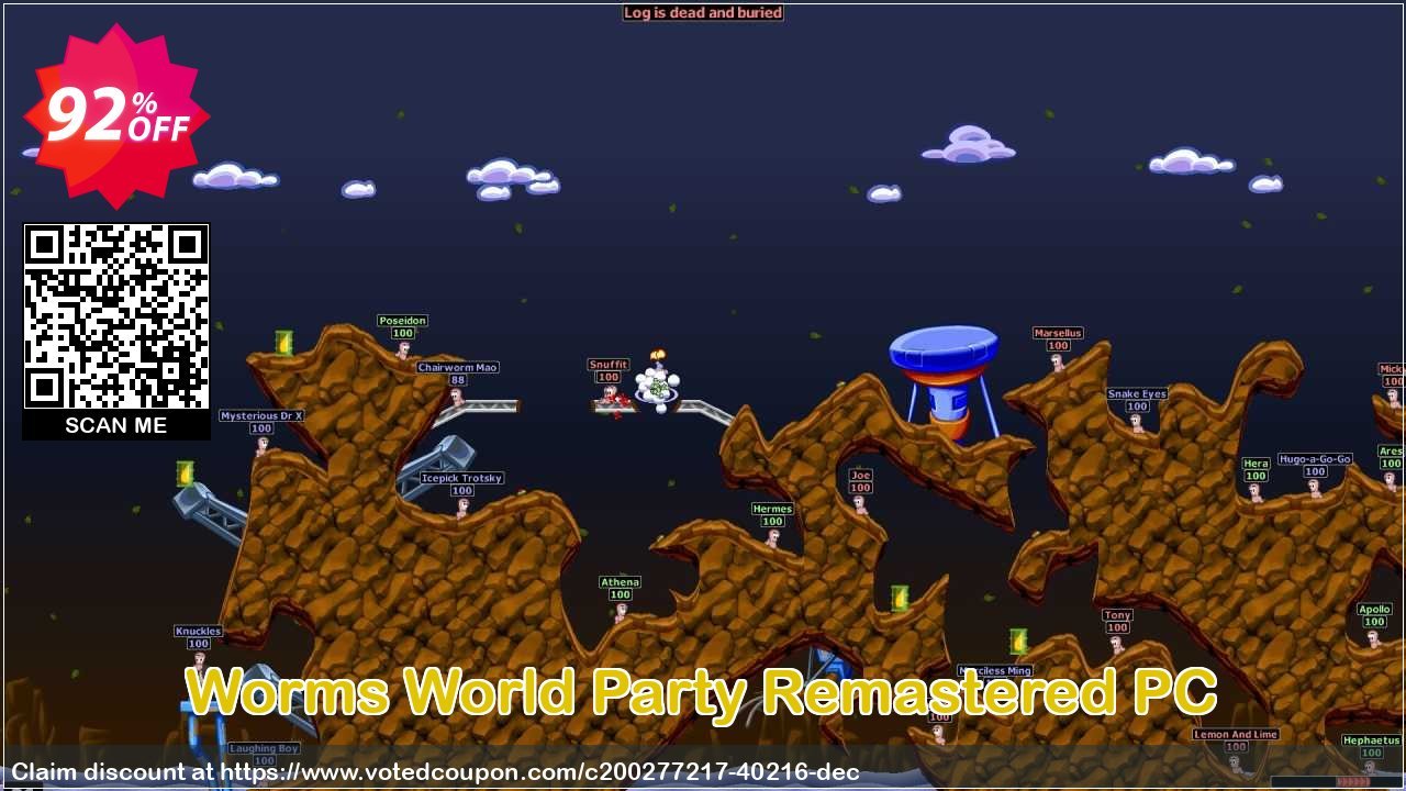 Worms World Party Remastered PC Coupon, discount Worms World Party Remastered PC Deal 2024 CDkeys. Promotion: Worms World Party Remastered PC Exclusive Sale offer 
