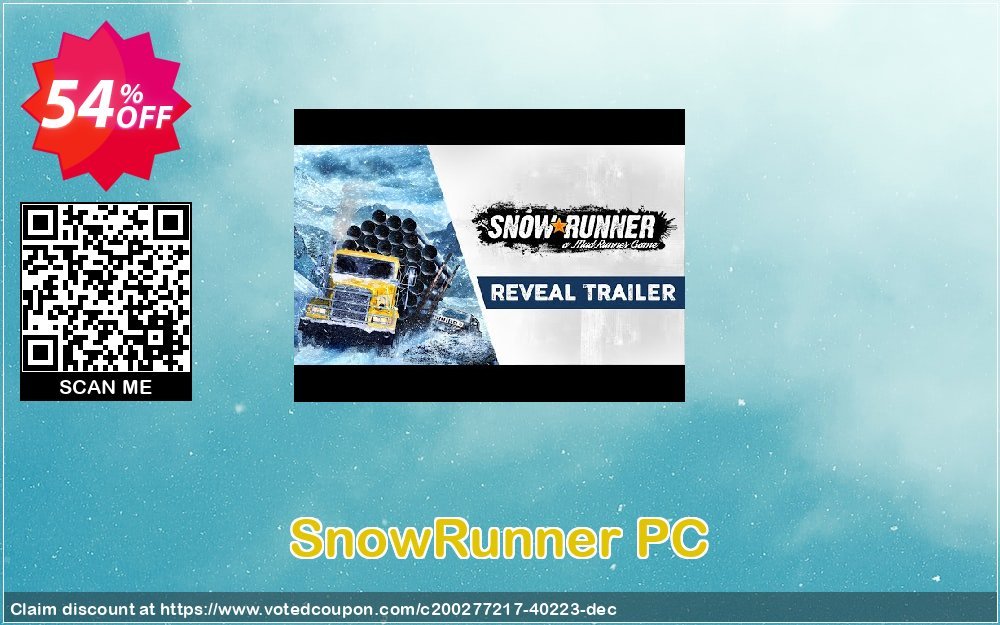 SnowRunner PC Coupon, discount SnowRunner PC Deal 2024 CDkeys. Promotion: SnowRunner PC Exclusive Sale offer 