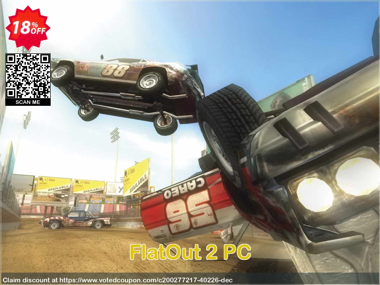 FlatOut 2 PC Coupon, discount FlatOut 2 PC Deal 2024 CDkeys. Promotion: FlatOut 2 PC Exclusive Sale offer 