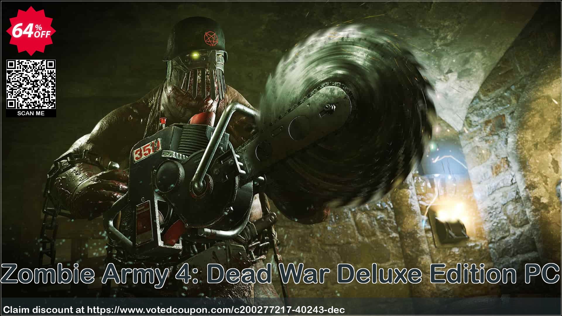Zombie Army 4: Dead War Deluxe Edition PC Coupon, discount Zombie Army 4: Dead War Deluxe Edition PC Deal 2024 CDkeys. Promotion: Zombie Army 4: Dead War Deluxe Edition PC Exclusive Sale offer 