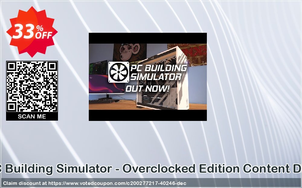 PC Building Simulator - Overclocked Edition Content DLC Coupon, discount PC Building Simulator - Overclocked Edition Content DLC Deal 2024 CDkeys. Promotion: PC Building Simulator - Overclocked Edition Content DLC Exclusive Sale offer 