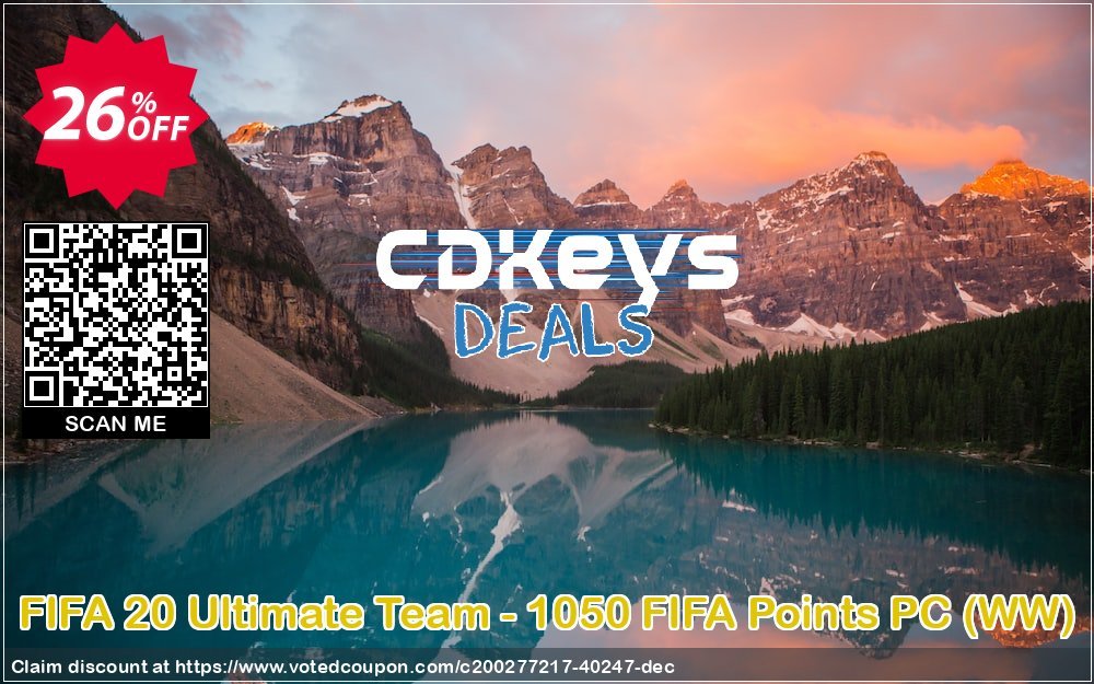 FIFA 20 Ultimate Team - 1050 FIFA Points PC, WW  Coupon, discount FIFA 20 Ultimate Team - 1050 FIFA Points PC (WW) Deal 2024 CDkeys. Promotion: FIFA 20 Ultimate Team - 1050 FIFA Points PC (WW) Exclusive Sale offer 