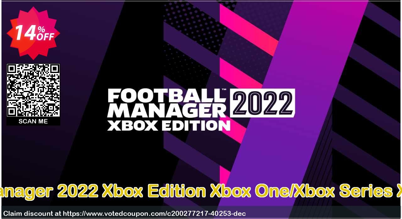 Football Manager 2022 Xbox Edition Xbox One/Xbox Series X|S/PC, US  Coupon Code Apr 2024, 14% OFF - VotedCoupon