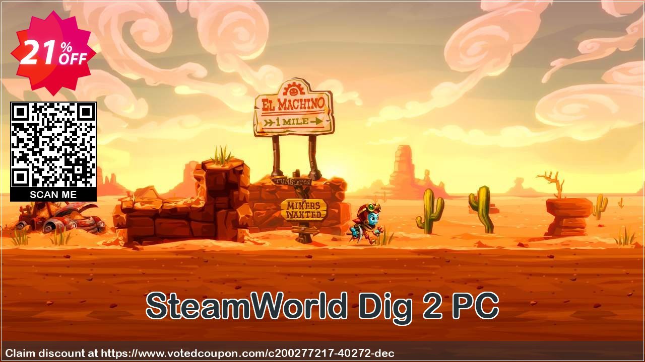 SteamWorld Dig 2 PC Coupon, discount SteamWorld Dig 2 PC Deal 2024 CDkeys. Promotion: SteamWorld Dig 2 PC Exclusive Sale offer 